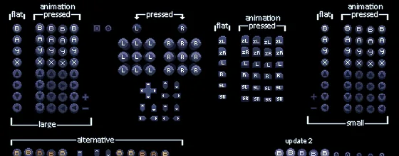 Official LegacyLauncher Nintendo-style controller button prompt sprite sheet
